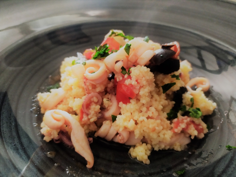 Cous cous di calamari